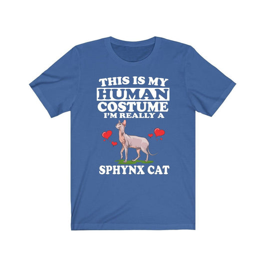 This is my human costume I am really a sphynx cat funny tee