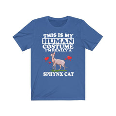 This is my human costume I am really a sphynx cat funny tee