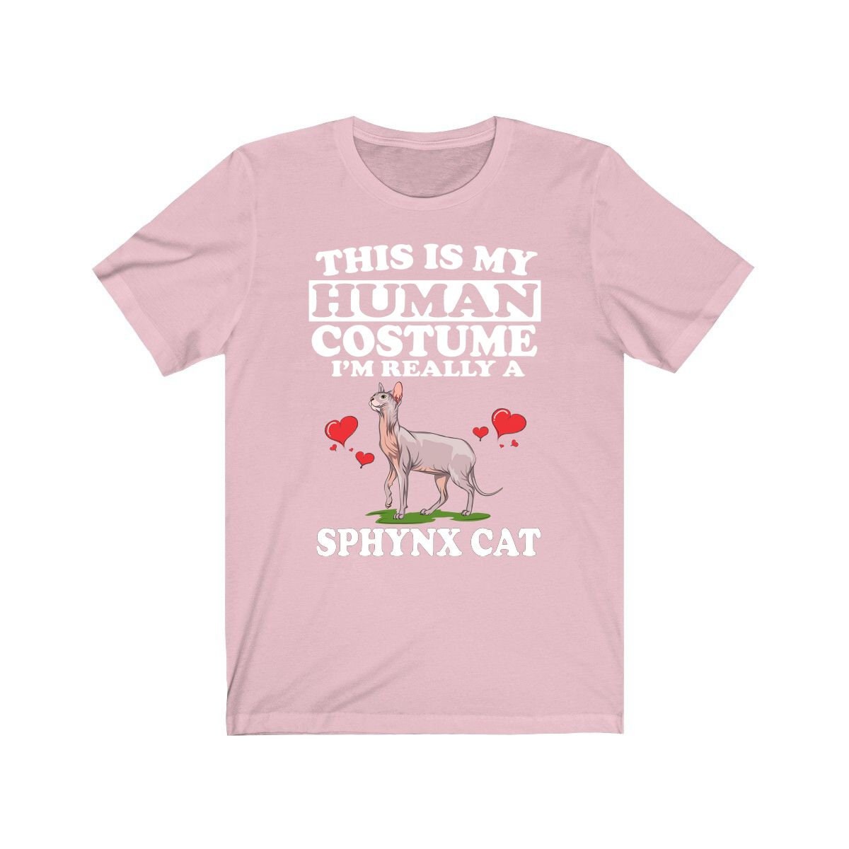 This Is My Human Costume I'm Really A Sphynx Cat Shirt, Sphynx Cat Lover Shirt, Sphynx Cat Shirt, Cat Funny Gift, Animal Adult Kids Image 4
