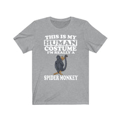 This Is My Human Costume I'm Really A Spider Monkey Shirt - spider monkey print design