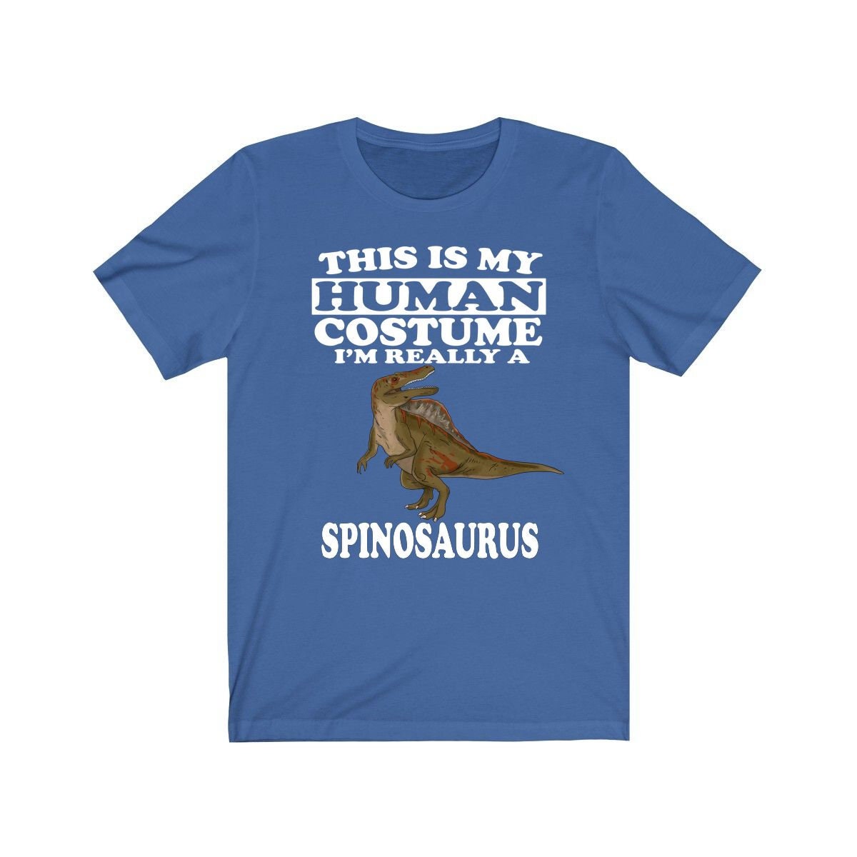 This Is My Human Costume I'm Really A Spinosaurus Dinosaur Shirt, Spinosaurus Lover Shirt, Dinosaur Shirt, Dinosaur Funny Gift, Adult Kids Image 3