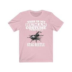 This is my human costume I am really a stag beetle insect tee