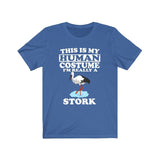 This Is My Human Costume I'm Really A Stork bird Shirt, Stork bird Lover Shirt, Stork bird Shirt, Birding Funny Gift, Animal Adult Kids Image 1