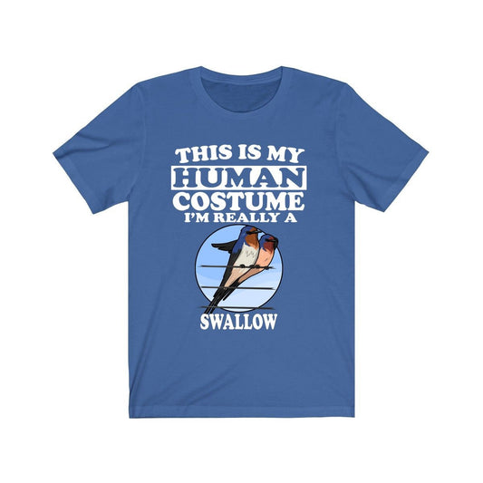 This Is My Human Costume I'm Really A Swallow T-Shirt - swallow bird print design