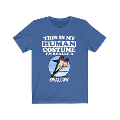 This Is My Human Costume I'm Really A Swallow T-Shirt - swallow bird print design