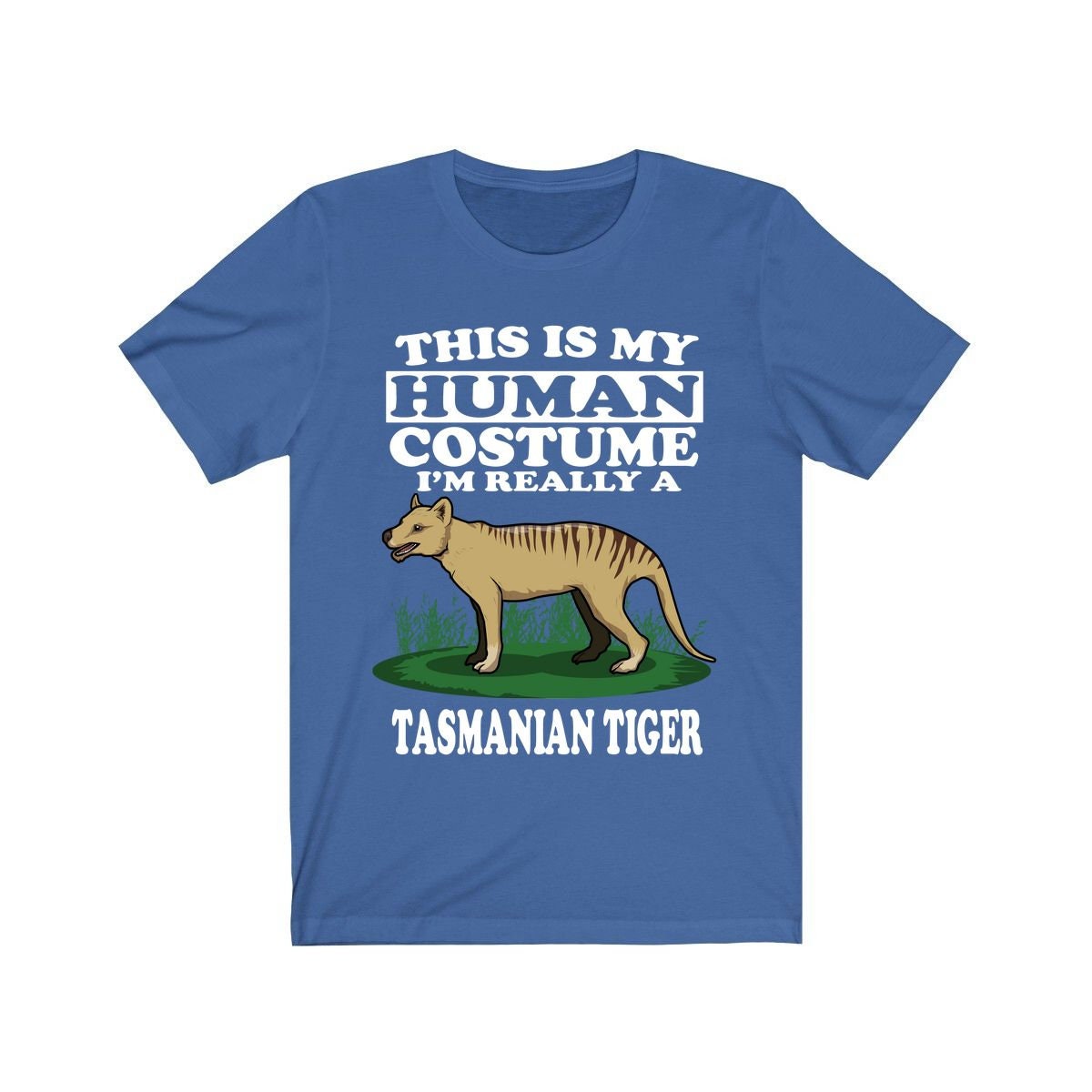 This Is My Human Costume I'm Really A Tasmanian Tiger Shirt, Tasmanian Tiger Lover Shirt, Tasmanian Tiger Funny, Animal Adult Kids Image 2