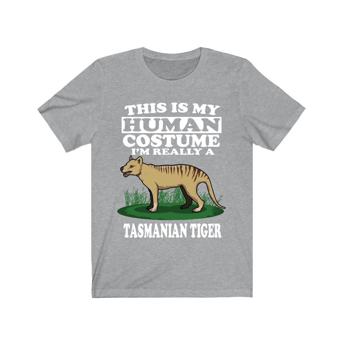 This Is My Human Costume I'm Really A Tasmanian Tiger Shirt, Tasmanian Tiger Lover Shirt, Tasmanian Tiger Funny, Animal Adult Kids Image 3