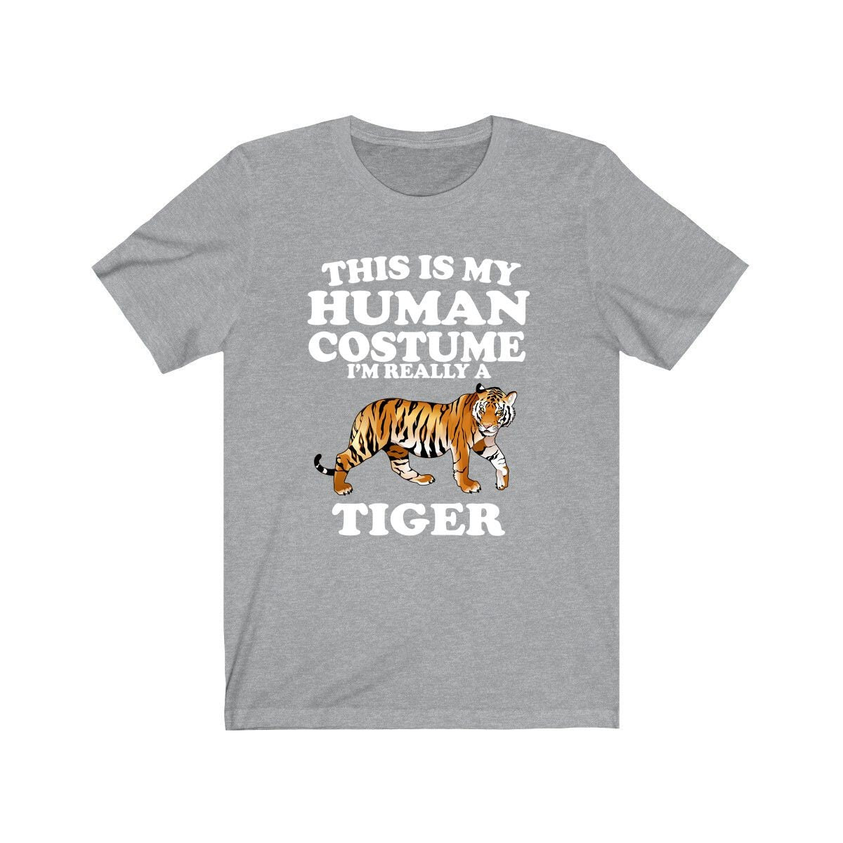 This Is My Human Costume I'm Really A Tiger Shirt, Tiger Lover Shirt, Tiger Shirt, Funny Tiger Gift, Animal Adult Kids Image 3