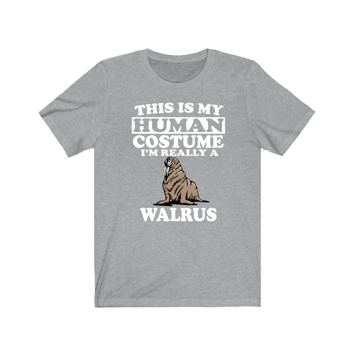 This Is My Human Costume I'm Really A Walrus Shirt, Walrus Lover Shirt, Walrus Shirt, Funny Walrus Gift, Animal Adult Kids Image 3