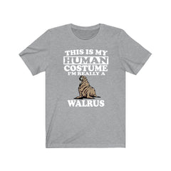 This Is My Human Costume I'm Really A Walrus Shirt - walrus print design