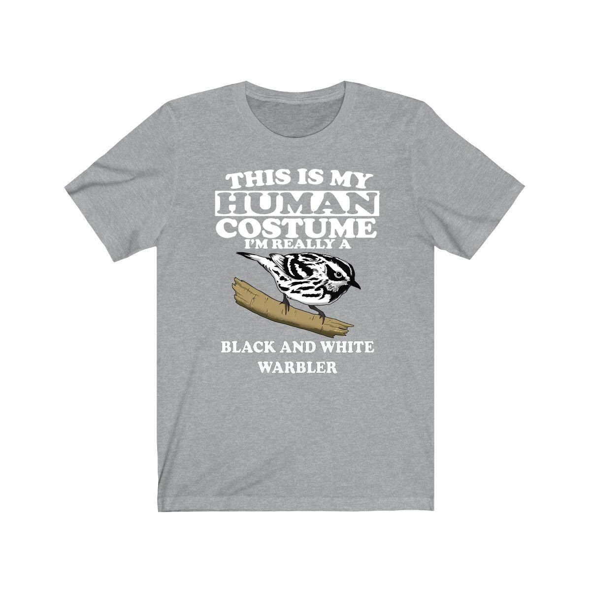 This Is My Human Costume I'm Really A Black And White Warbler Shirt, Warbler Lover Shirt, Warbler Shirt, Funny Bird Gift, Animal Adult Kids Image 1