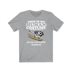 Human Costume Black And White Warbler Shirt - Black And White Warbler print