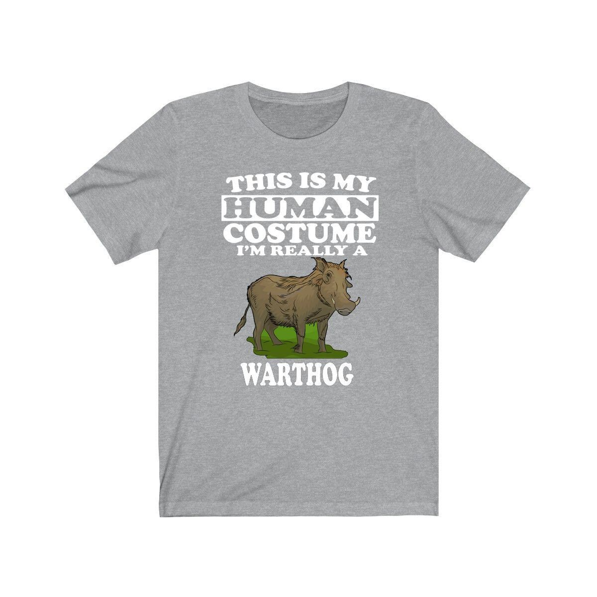 This Is My Human Costume I'm Really A Warthog Shirt, Warthog Lover Shirt, Warthog Shirt, Funny Warthog Gift, Animal Adult Kids Image 1