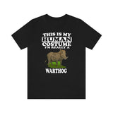 This Is My Human Costume I'm Really A Warthog Shirt, Warthog Lover Shirt, Warthog Shirt, Funny Warthog Gift, Animal Adult Kids Image 2