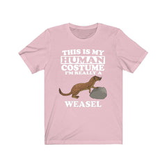 This Is My Human Costume I'm Really A Weasel Shirt - weasel print design