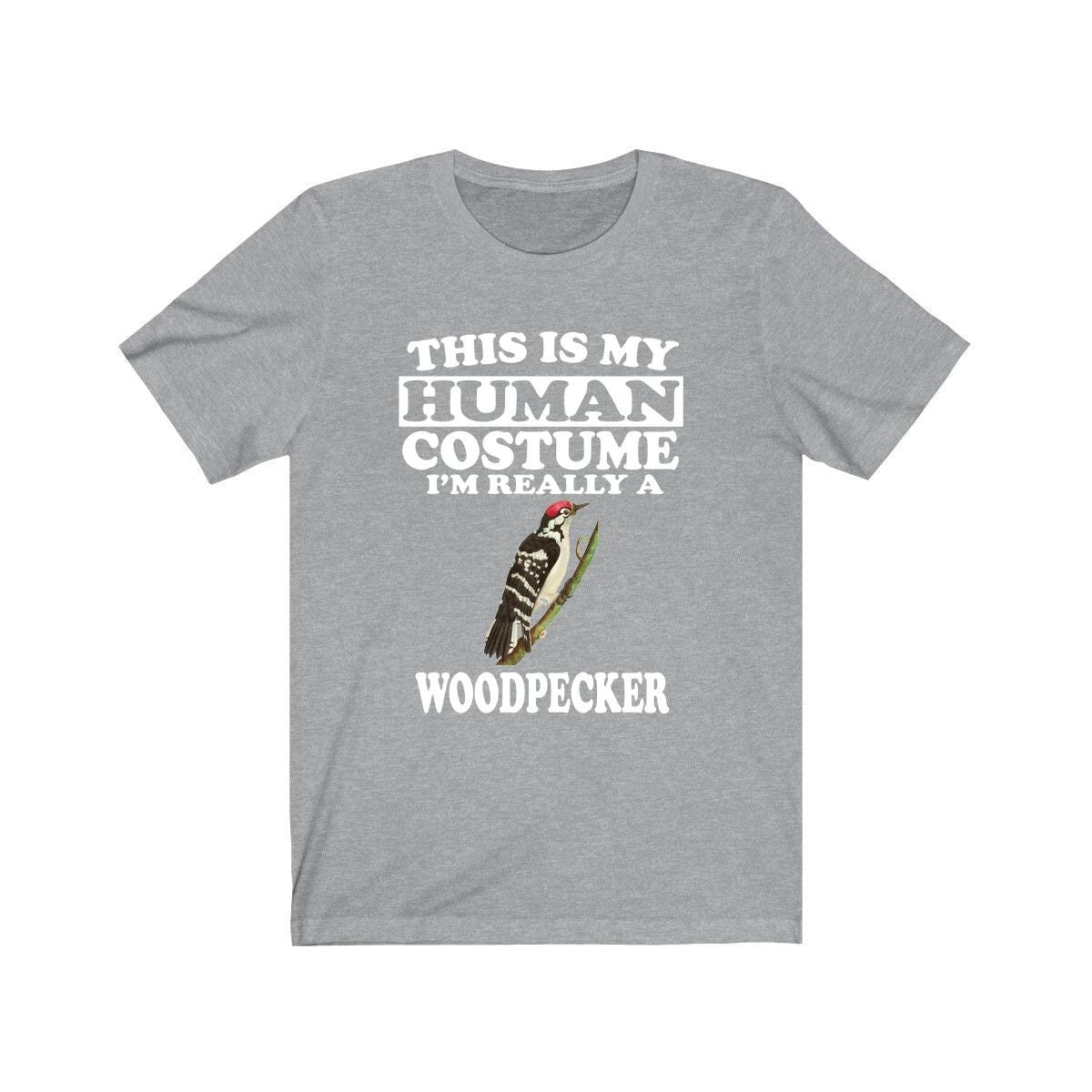 This Is My Human Costume I'm Really A Woodpecker Shirt, Bird Lover Shirt, Woodpecker Shirt, Funny Woodpecker Gift, Animal Adult Kids Image 1