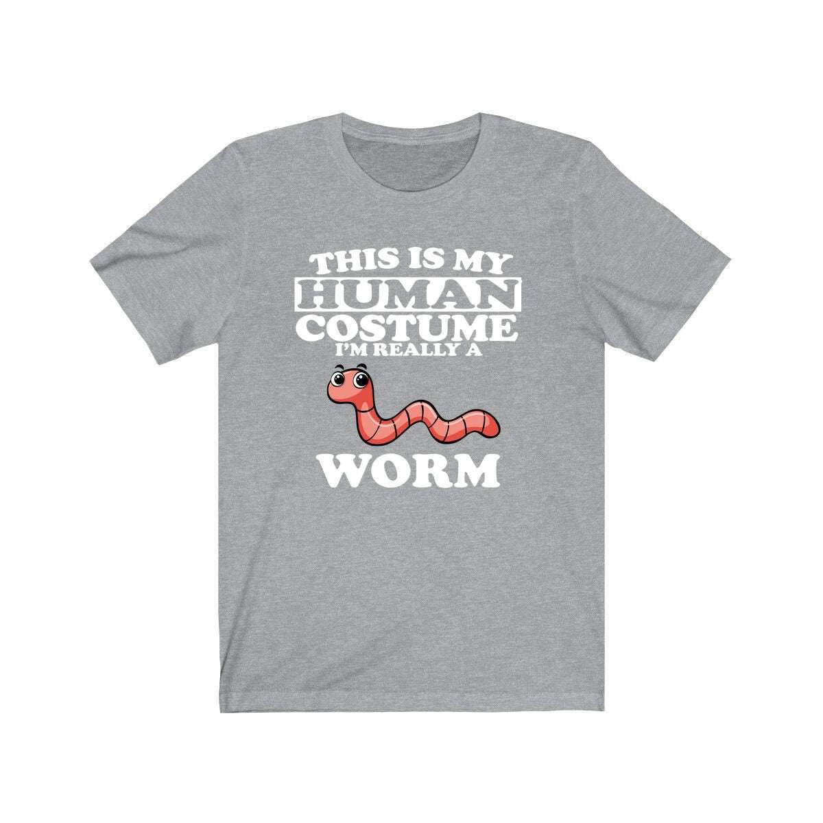 This Is My Human Costume I'm Really A Worm Shirt, Worm Lover Shirt, Worm Shirt, Funny Worm Gift, Animal Adult Kids Image 3