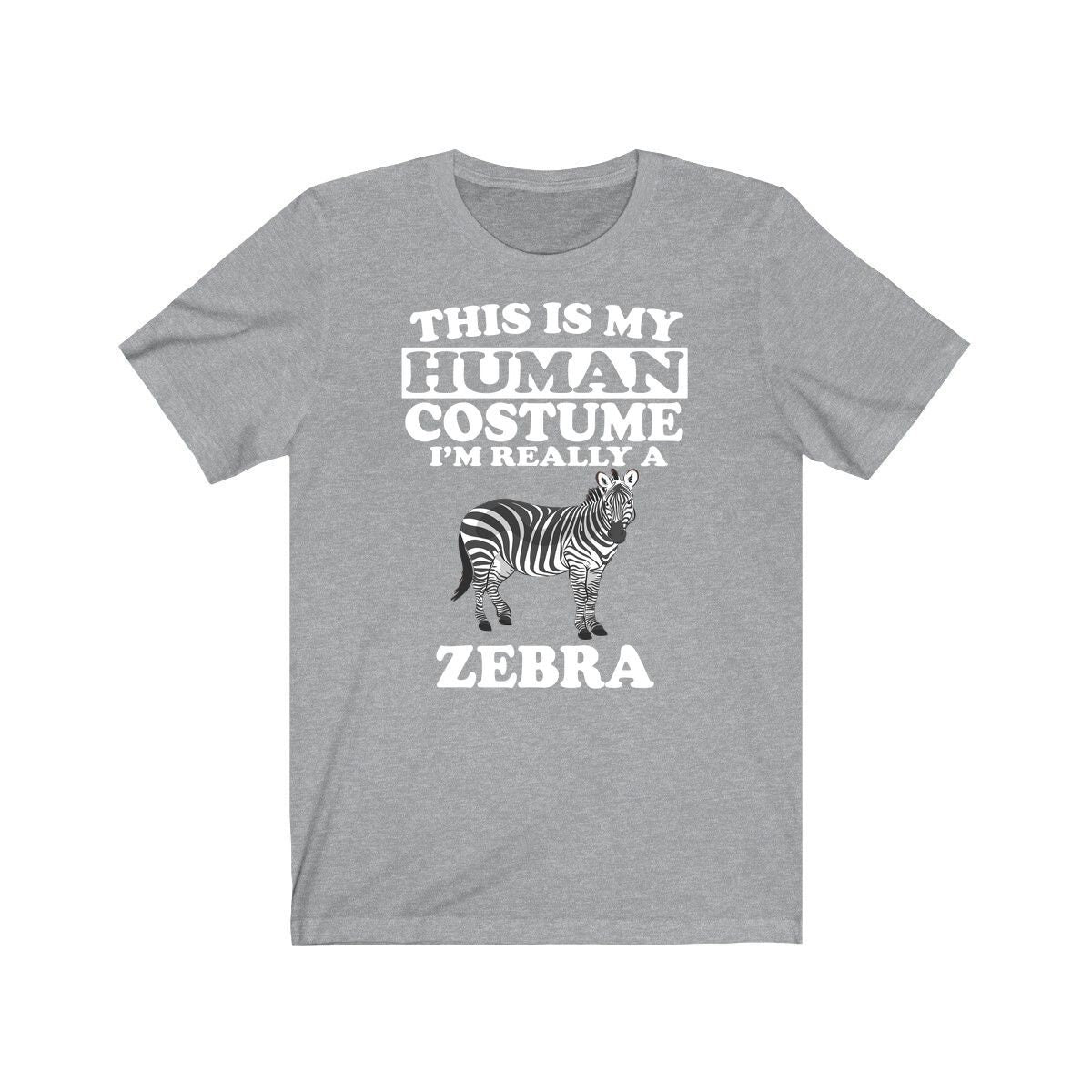 This Is My Human Costume I'm Really A Zebra Shirt, Zebra Lover Shirt, Zebra Shirt, Funny Zebra Gift, Animal Adult Kids Image 2
