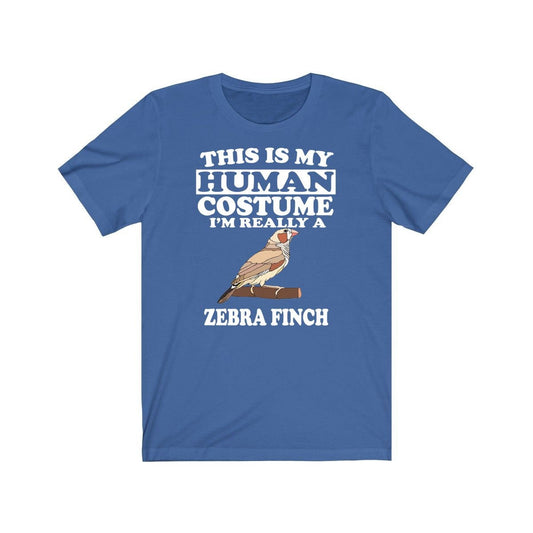 This Is My Human Costume I'm Really A Zebra Finch Shirt - zebra finch print design