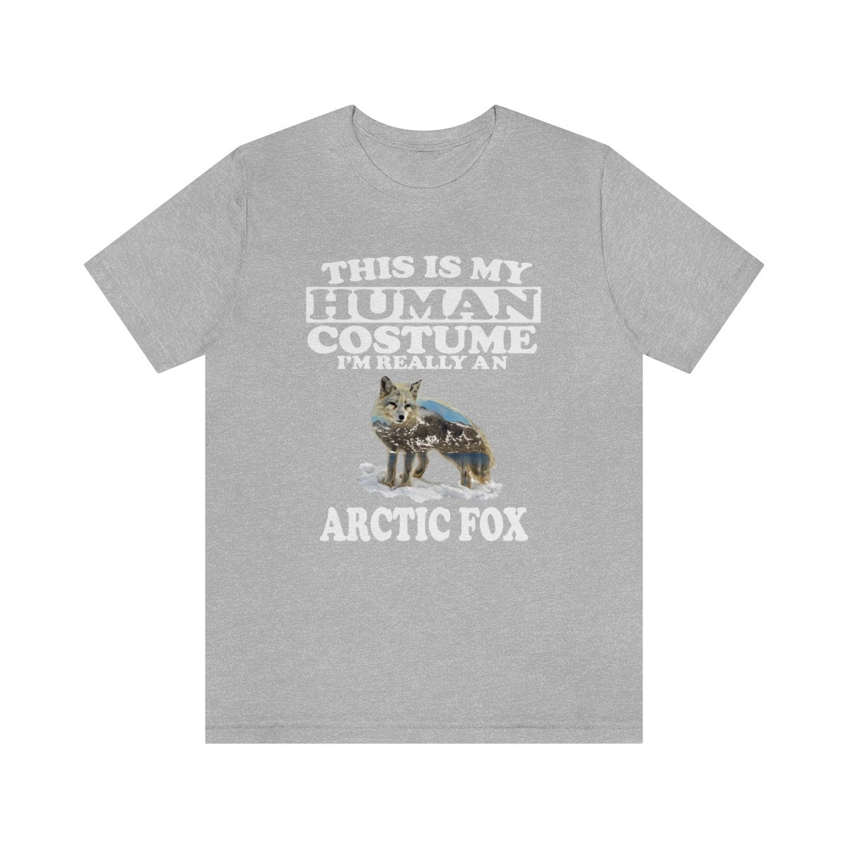 This Is My Human Costume I'm Really An Arctic Fox Shirt, Arctic Fox Lover Shirt, Arctic Fox  Shirt, Funny Fox Gift, Animal Adult Kids Image 2