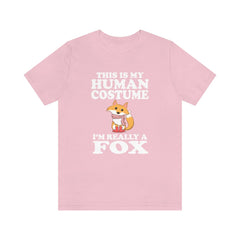 This is my human costume I am really a fox funny vulpine tee
