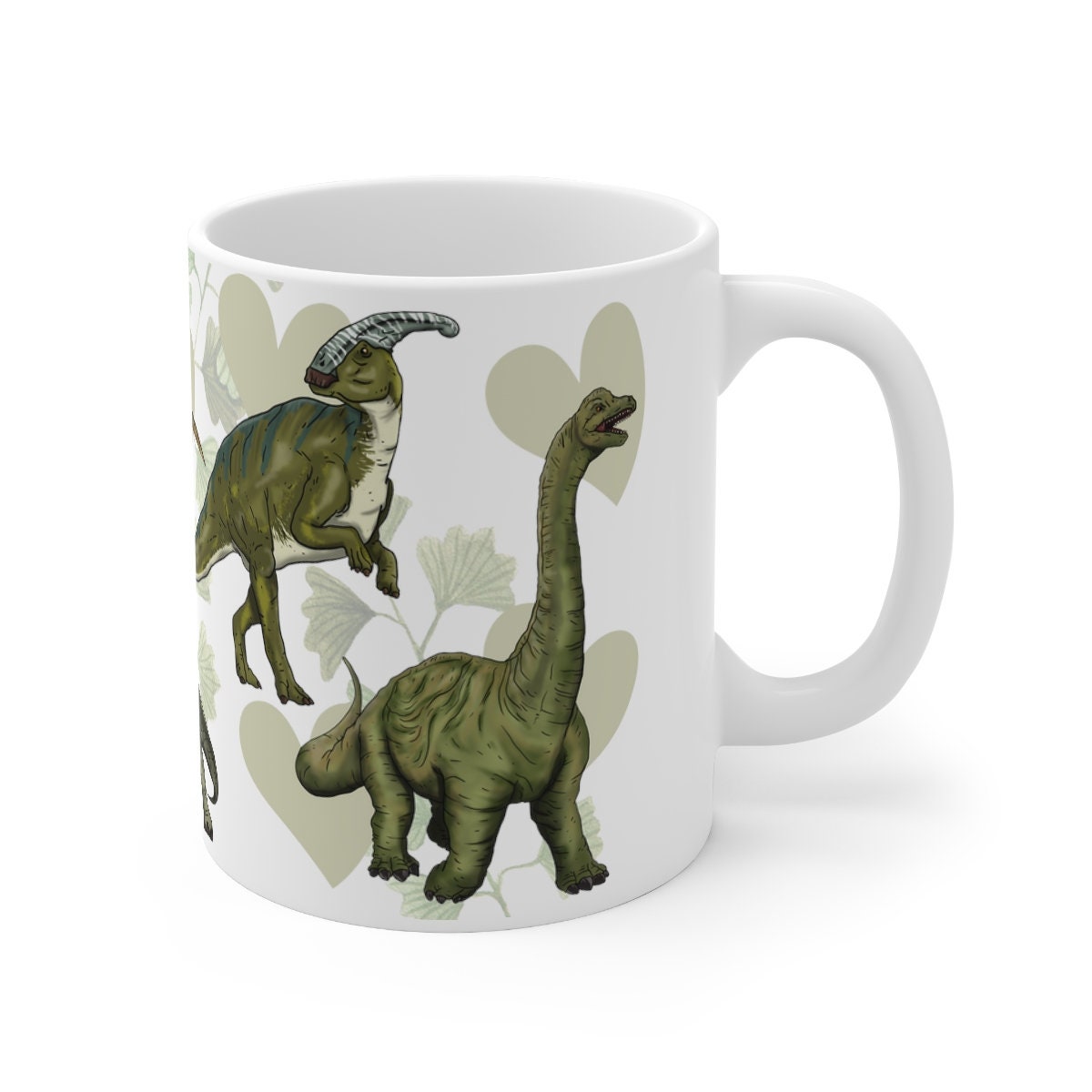 Dinosaur Triceratops Quetzalcoatlus Brachiosaurus Parasaurolophus Allosaurus Pterodactyl Mug Gift Image 3