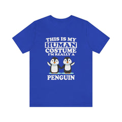 This Is My Human Costume I'm Really A Penguin Bird Shirt, Penguin Lover Shirt, Penguin Shirt, Funny Penguin Gift, Animal Adult Kids Image 4