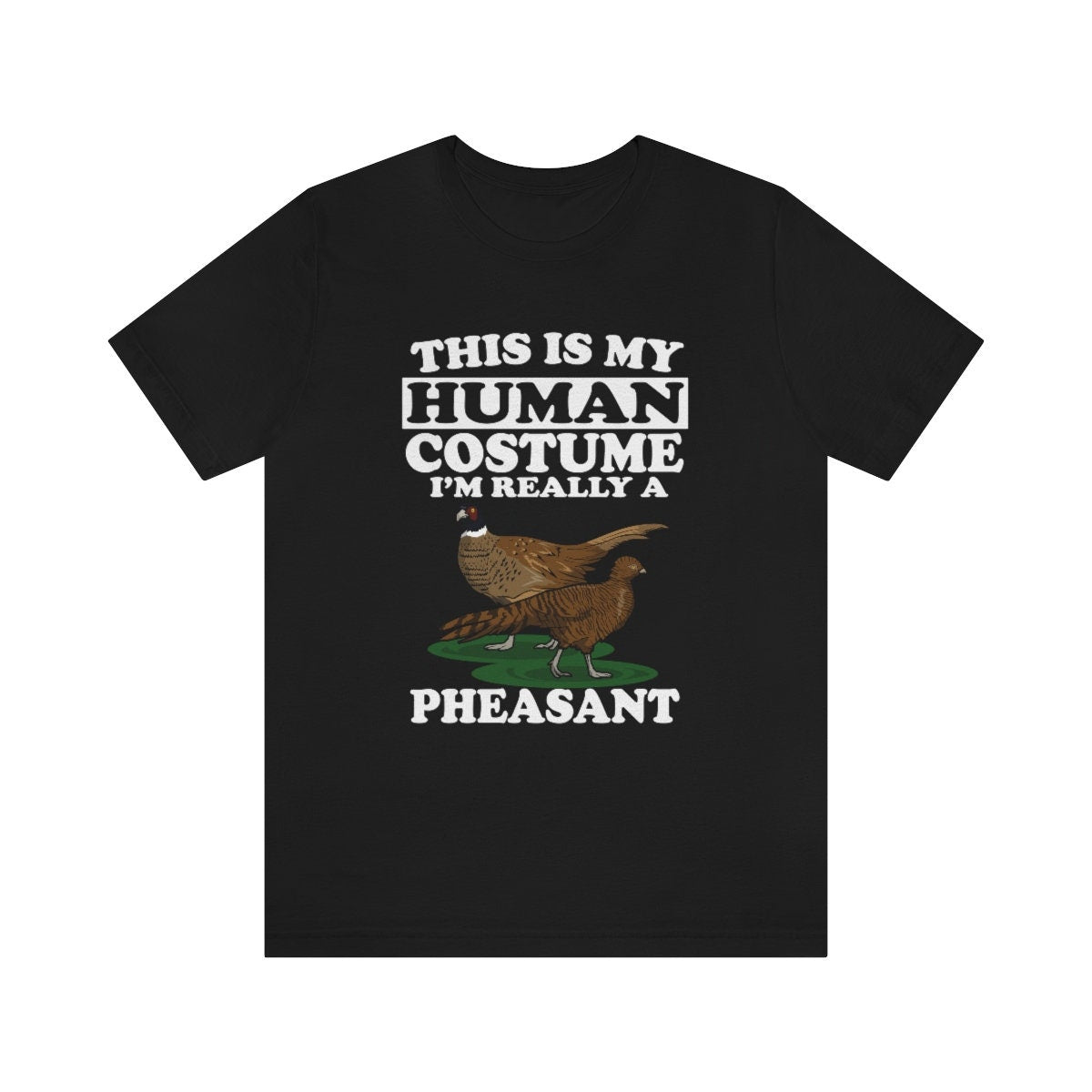 This Is My Human Costume I'm Really A Pheasant Bird Shirt, Pheasant Lover Shirt, Pheasant Shirt, Funny Pheasant Gift, Animal Adult Kids Image 2