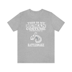 This Is My Human Costume I'm Really A Rattlesnake Snake Shirt - rattlesnake print design