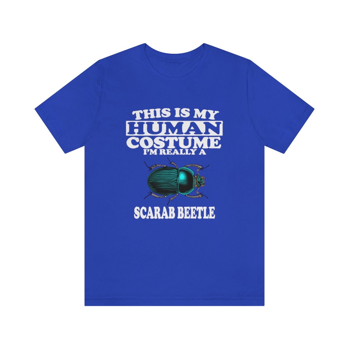 This Is My Human Costume I'm Really A Scarab Beetle Shirt, Scarab Beetle Lover Shirt, Scarab Beetle Shirt, Funny Beetle Gift Animal Shirt Image 4