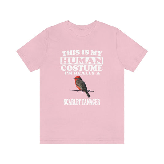 This Is My Human Costume I'm Really A Scarlet Tanager Shirt - scarlet tanager print design