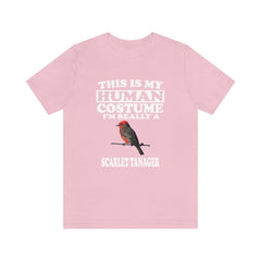 This Is My Human Costume I'm Really A Scarlet Tanager Shirt - scarlet tanager print design