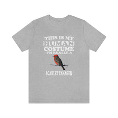 This Is My Human Costume I'm Really A Scarlet Tanager Shirt - scarlet tanager print design