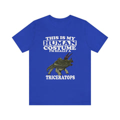 This Is My Human Costume I'm Really A Triceratops Shirt - Triceratops print design