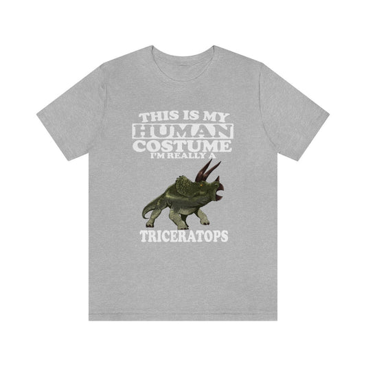 This Is My Human Costume I'm Really A Triceratops Shirt - Triceratops print design