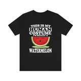 This Is My Human Costume I'm Really A Watermelon Fruit Shirt, Watermelon Lover Shirt, Watermelon Shirt, Funny Watermelon Adult Kid Shirt Image 1