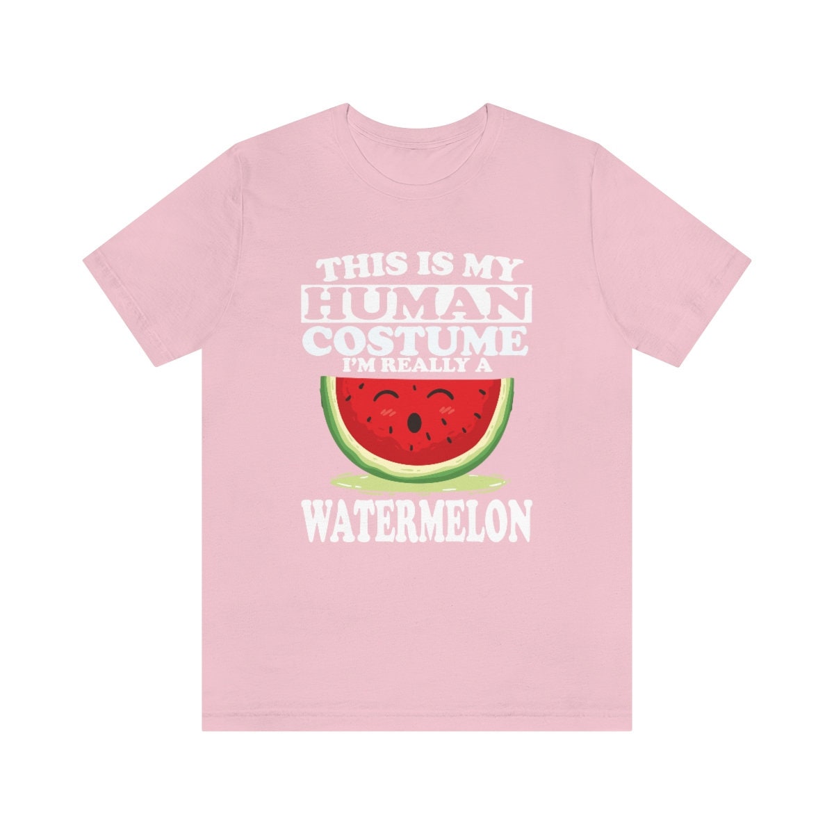 This Is My Human Costume I'm Really A Watermelon Fruit Shirt, Watermelon Lover Shirt, Watermelon Shirt, Funny Watermelon Adult Kid Shirt Image 3