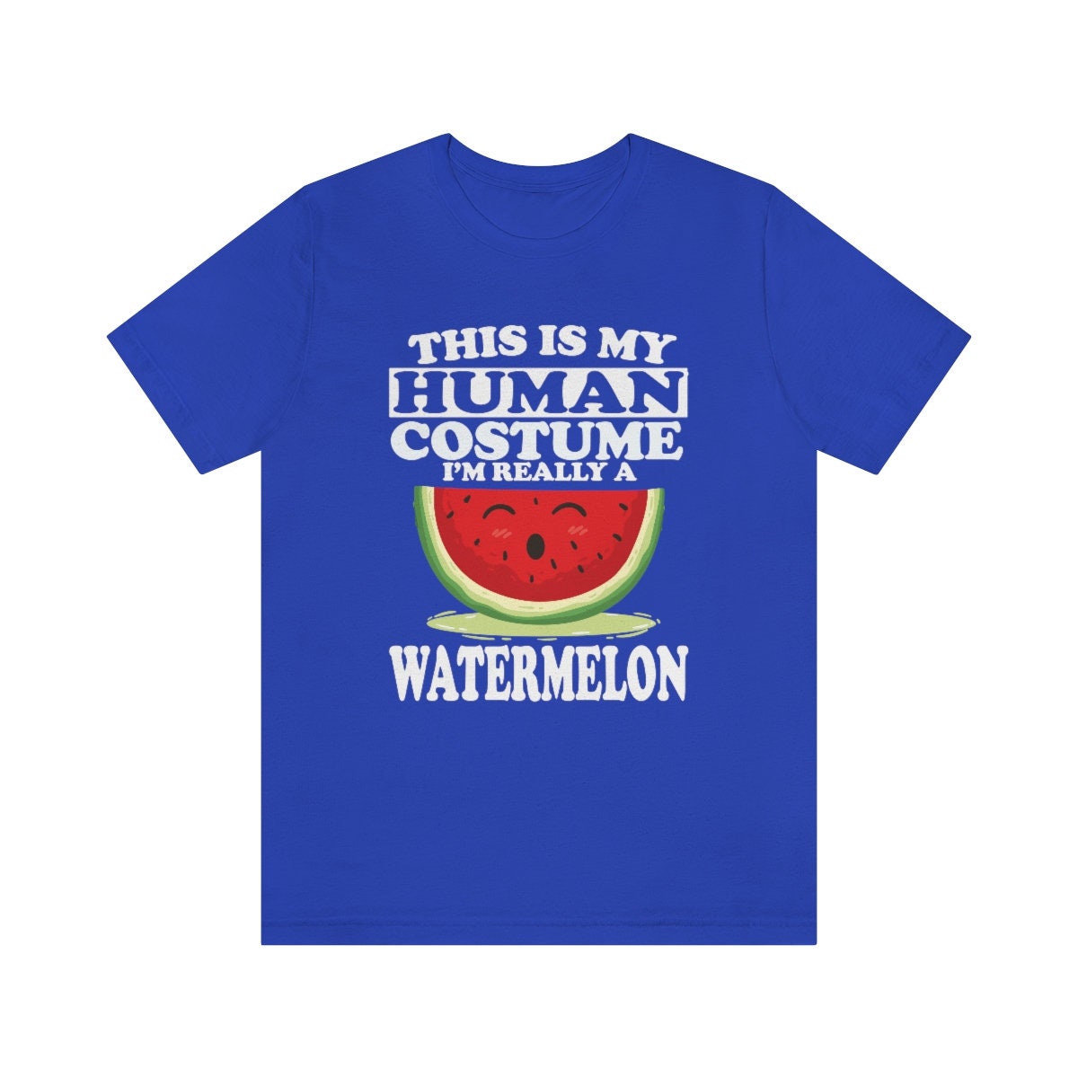 This Is My Human Costume I'm Really A Watermelon Fruit Shirt, Watermelon Lover Shirt, Watermelon Shirt, Funny Watermelon Adult Kid Shirt Image 4