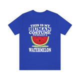 This Is My Human Costume I'm Really A Watermelon Fruit Shirt, Watermelon Lover Shirt, Watermelon Shirt, Funny Watermelon Adult Kid Shirt Image 4