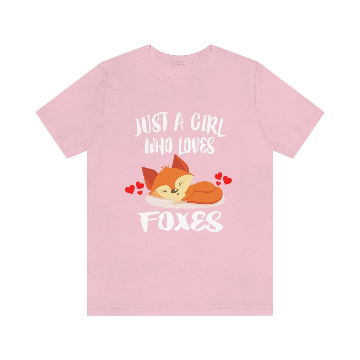 Just A Girl Who Loves Foxes Shirt, Fox Shirt, Fox Lover Gift,  Fox Lover Shirt, Animal Lover Adult Toddler Infant Kids Gift T-Shirt Image 2