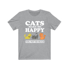 Cats Make Me Happy Shirt - cat print design