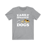Easily Distracted By Dogs Shirt, Dogs Lover Shirt, Dogs Shirt, Funny Dogs Gift, Dogs Owner Boy Girl Shirt Image 3