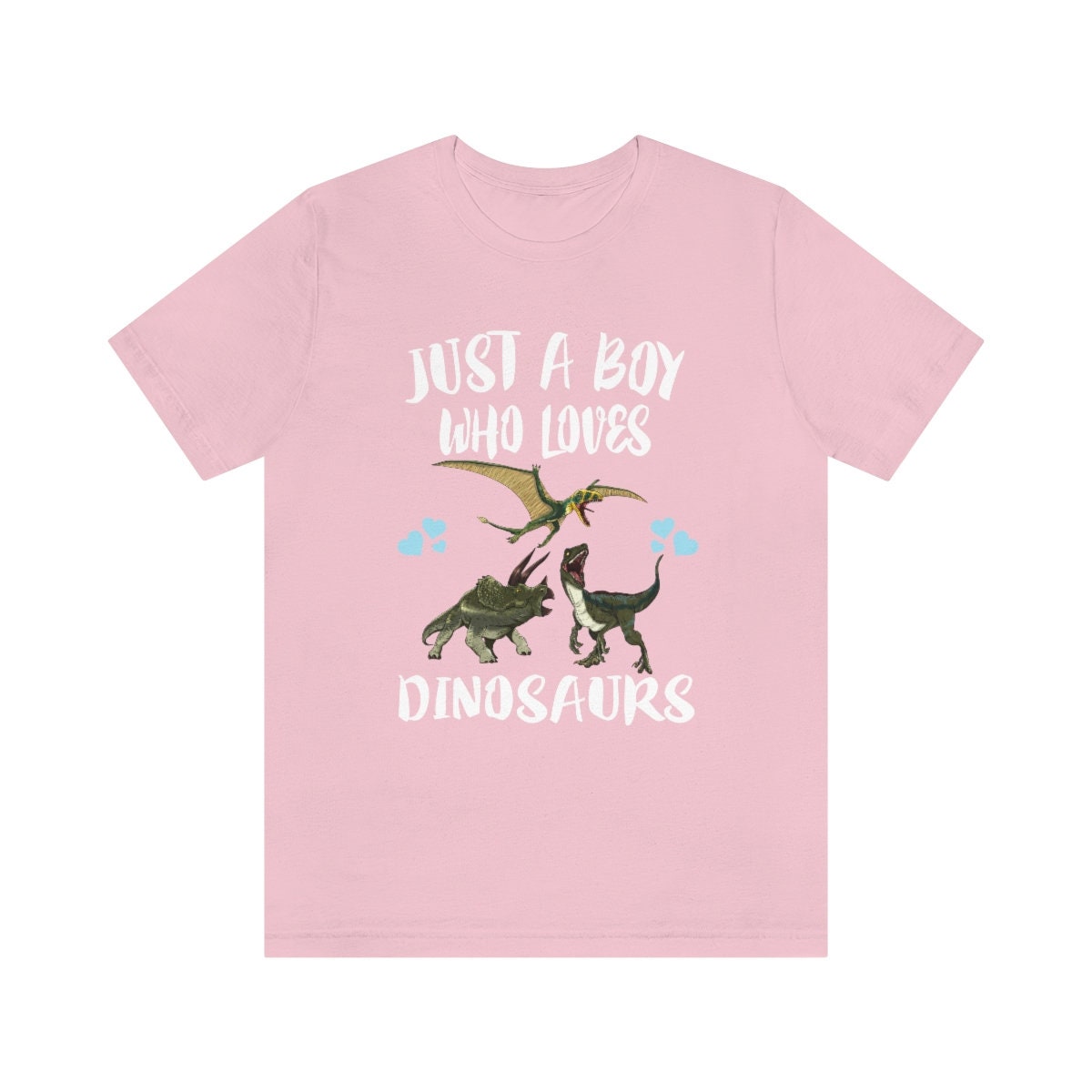 Just A Boy Who Loves Dinosaur Shirt, Triceratops Lover Shirt, Velociraptor Shirt, Pterodactyl Dimorphodon Shirt, Dinosaur Adult Kids Image 4