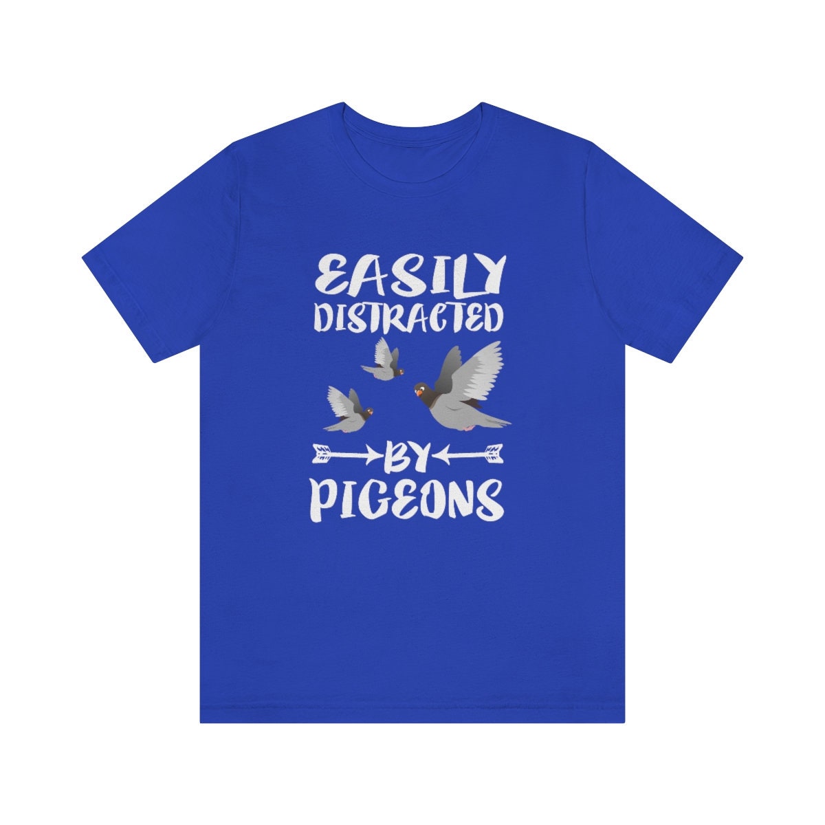 Easily Distracted By Pigeons Shirt, Pigeon Lover Shirt, Birding Shirt, Pigeon Gift, Bird Lover Shirt, Adult Toddler Kids Gift T-Shirt Image 2