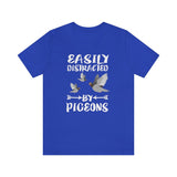 Easily Distracted By Pigeons Shirt, Pigeon Lover Shirt, Birding Shirt, Pigeon Gift, Bird Lover Shirt, Adult Toddler Kids Gift T-Shirt Image 2