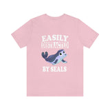 Easily Distracted By Seals Shirt, Seal Lover Shirt, Seal Shirt, Seal Gift, Cute Seal Shirt, Adult Toddler Kids Gift T-Shirt Image 3