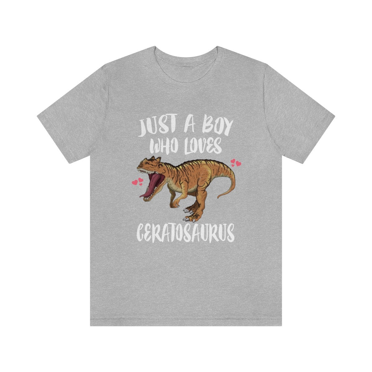 Just A Boy Who Loves Ceratosaurus Dinosaur Shirt, Ceratosaurus Lover Shirt, Ceratosaurus Shirt, Dinosaur Lover Shirt, Dinosaurs Adult Kids Image 2