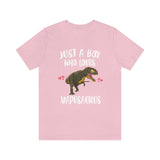 Just A Boy Who Loves Mapusaurus Dinosaur Shirt, Mapusaurus Lover Shirt, Mapusaurus Shirt, Dinosaur Lover Shirt, Adult Kids Image 4
