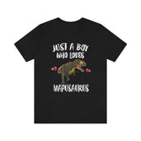 Just A Boy Who Loves Mapusaurus Dinosaur Shirt, Mapusaurus Lover Shirt, Mapusaurus Shirt, Dinosaur Lover Shirt, Adult Kids Image 1