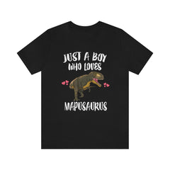 Just A Boy Who Loves Mapusaurus Dinosaur Shirt - Mapusaurus print design